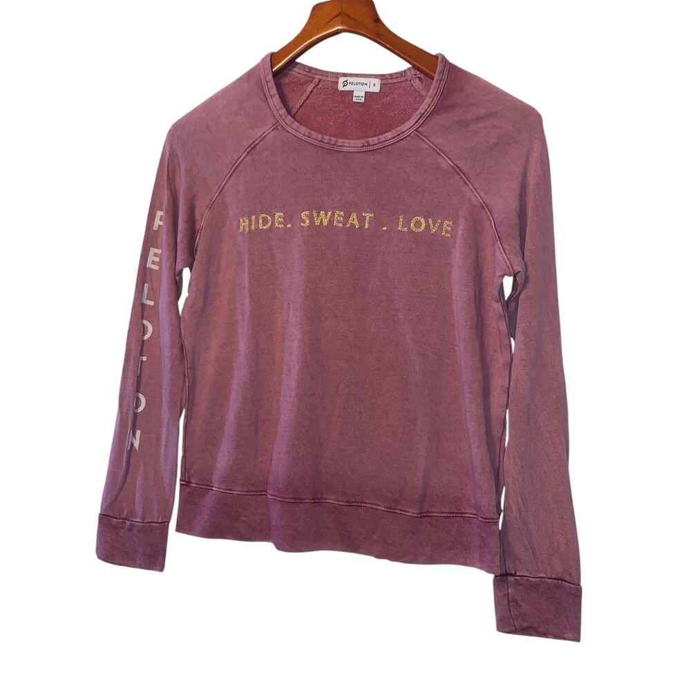 PELOTON  Emb Raglan  Sweatshirt Pullover sz small